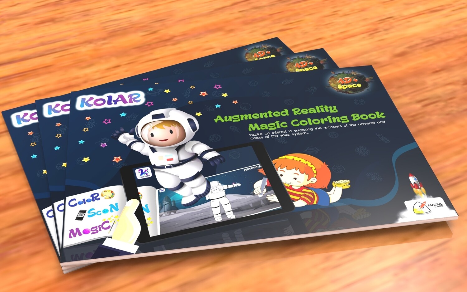 Avidia KolAR - 4D+ Augmented Reality Space Color Book