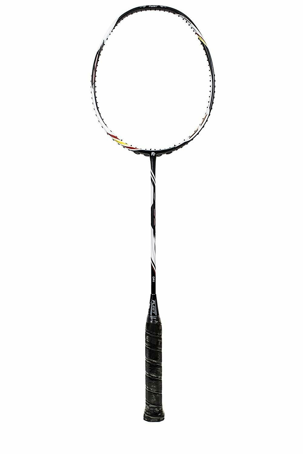 Fleet Duo Speed Badminton Racket (White and Black)