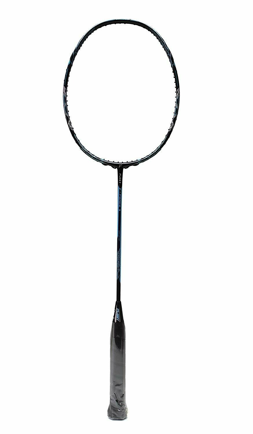 Fleet F-Force II Compact Frame and slim Shaft Unstrung Badminton Racquet (Red, 35lbs)