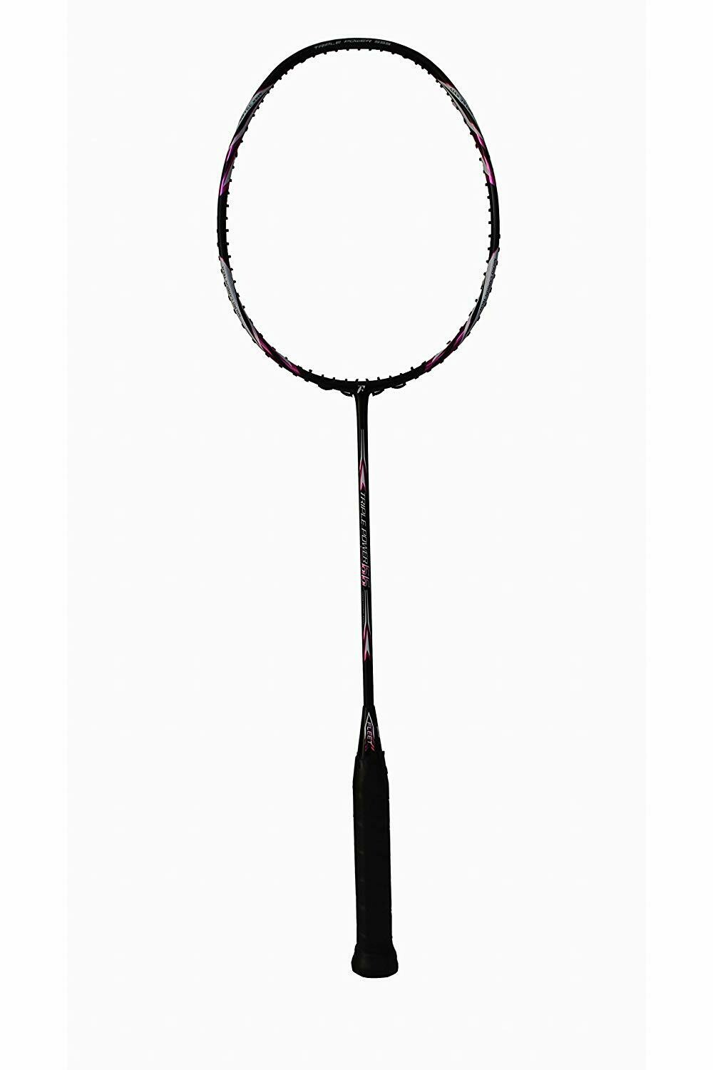 Fleet Triple Power 66 Professional Badminton Racquet Unstrung 4U-G2 35 LBS Power/Control/Speed with Racquet Cover