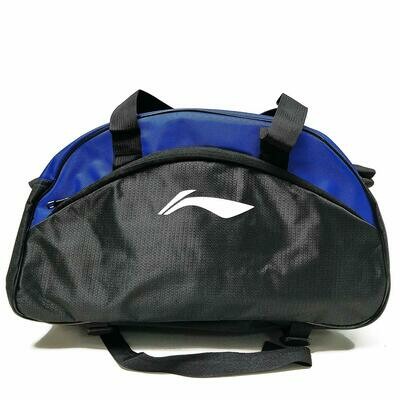 LI-NING ABDN136-1 Polyester Multi Purpose Training Gym Bag, 18 x 8 x 10.5 inch (Black/Blue)