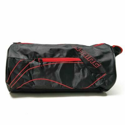 LI-NING ABDN132-2 Polyester Training Gym Bag, 18 x 9 x 9 inch (Black/Red)