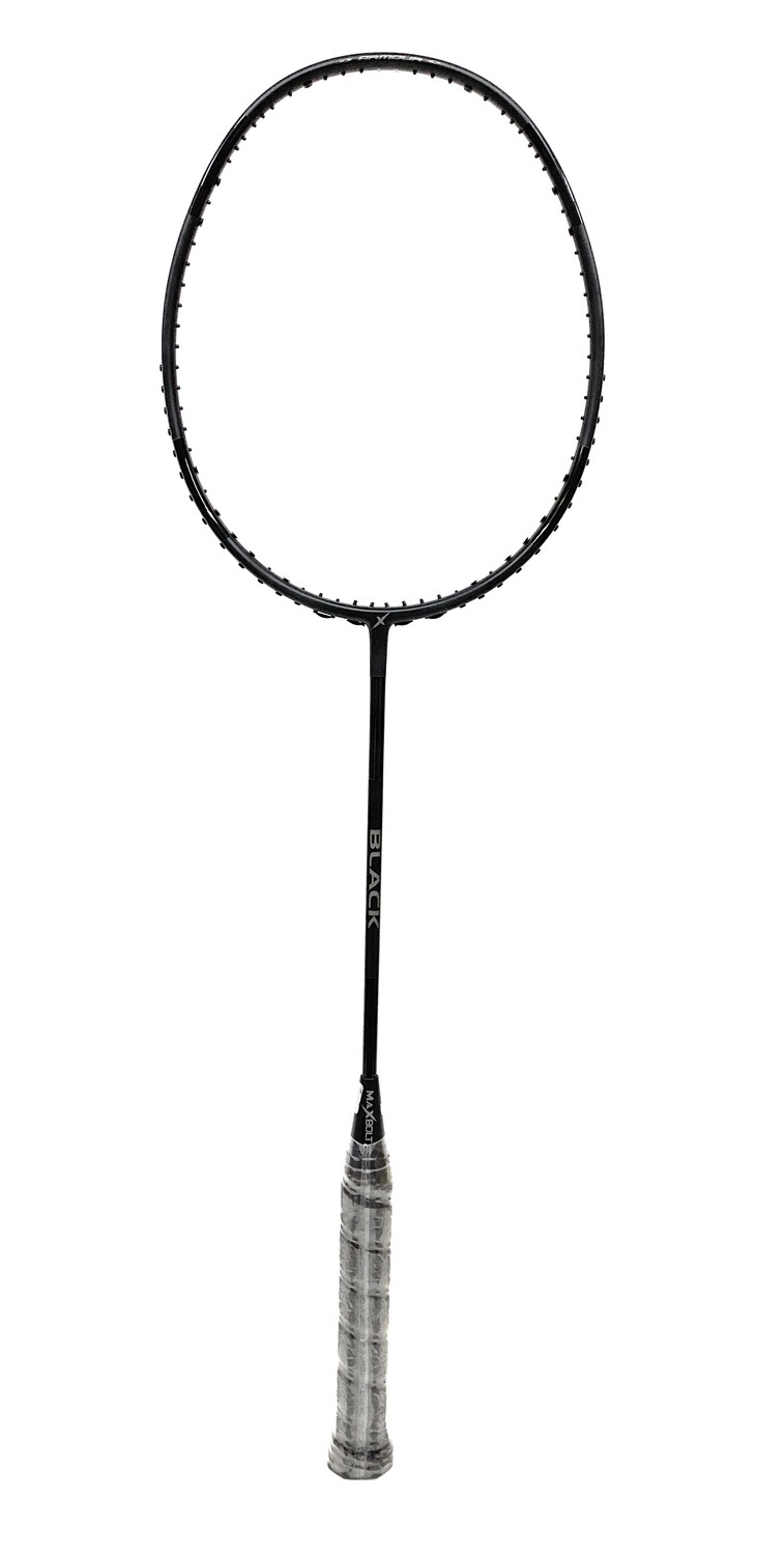 MaxBolt Black Badminton Racquet- with Full Cover