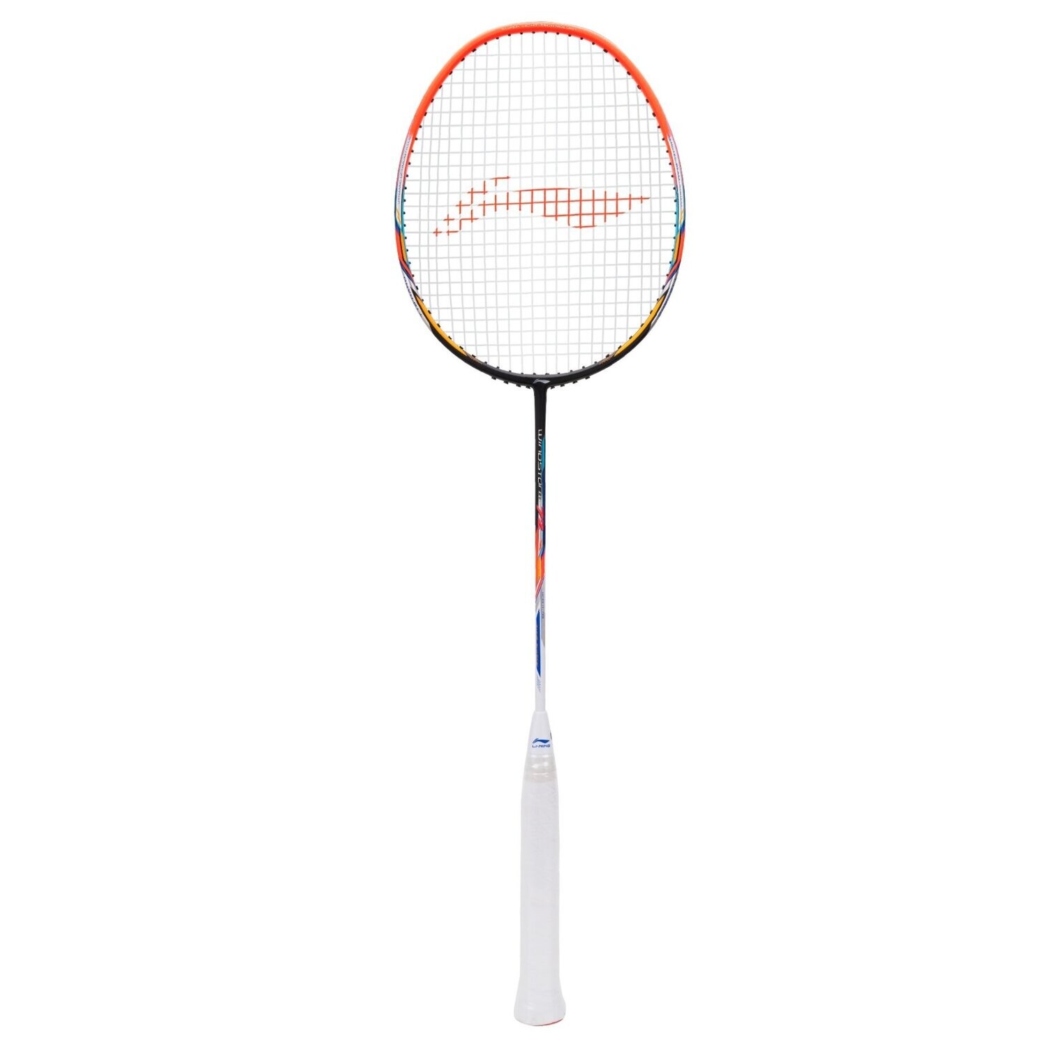 LINING WINDSTORM 72 BLACK/ORANGE/WHITE Badminton Racquet LINING WINDSTORM 72 BLACK/ORANGE/WHITE Badminton Racquet