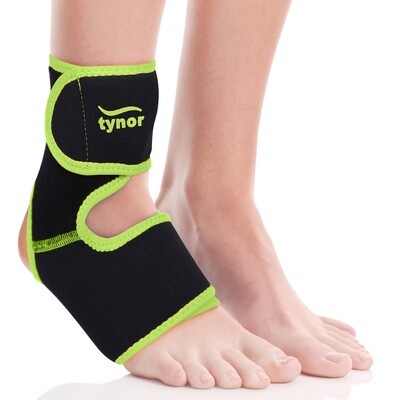 Tynor Ankle Support (Neo), Black & Green, Universal, 1 Unit