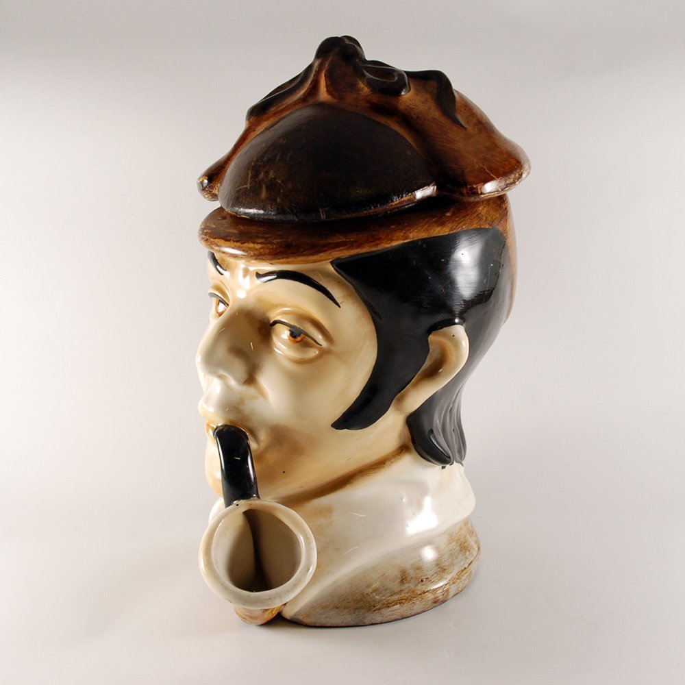 Vaso Portatabacco ceramica Vintage primi '900