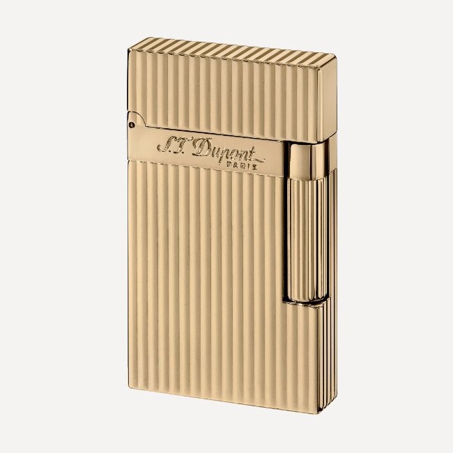 Accendino S.T. DUPONT Ligne 2 Yellow Gold Vertical Lines