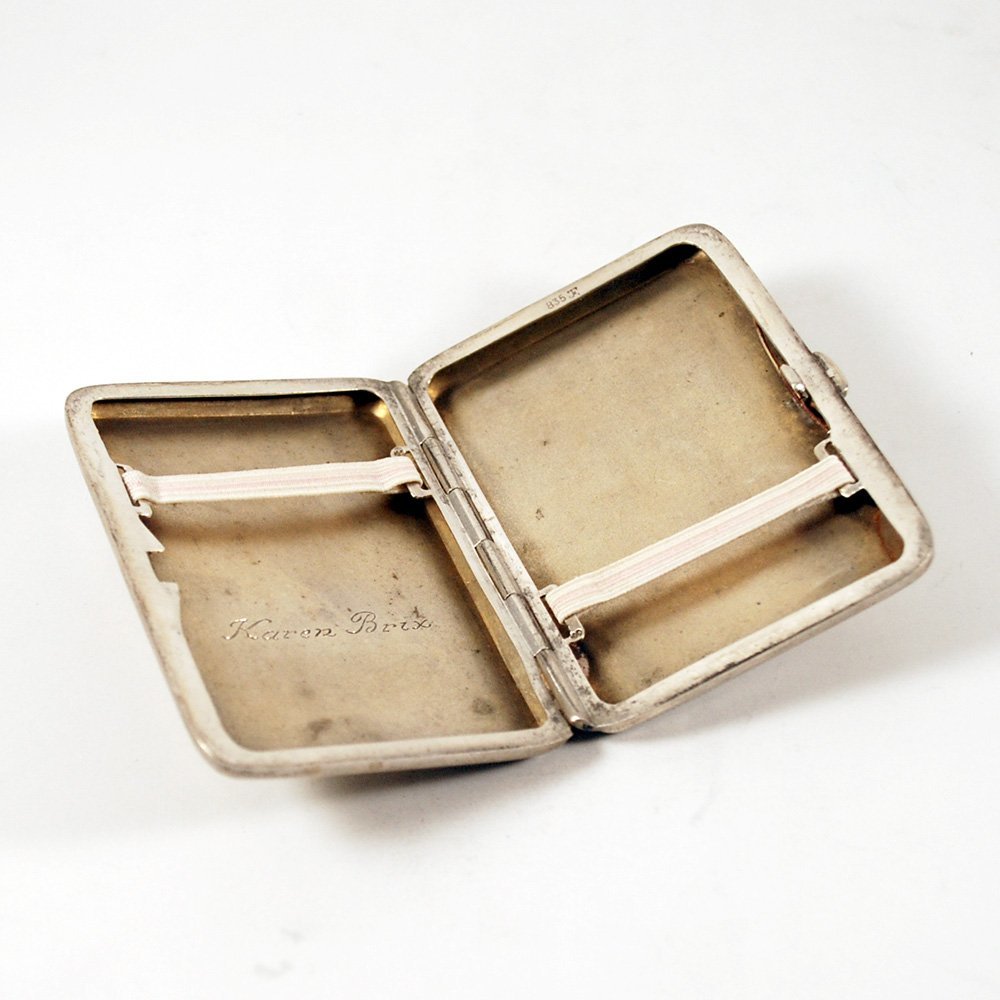 Portasigarette argento Vintage primi '900