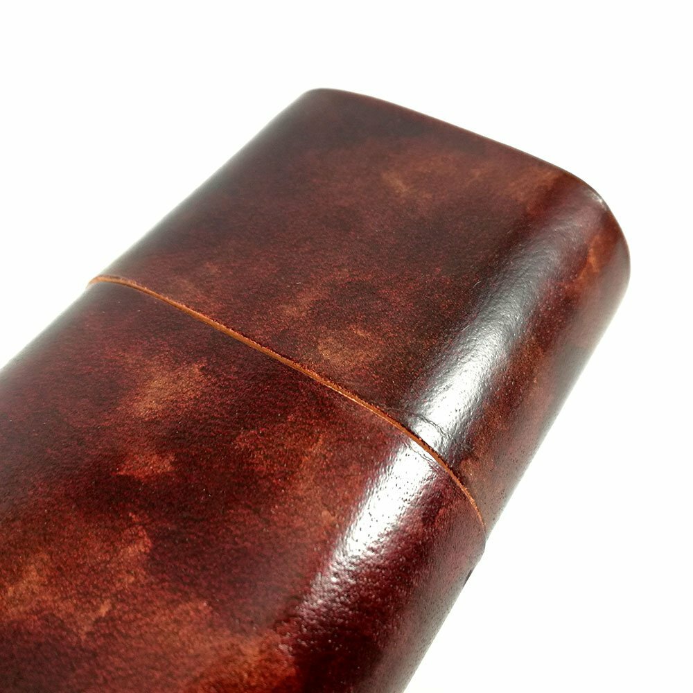 Portasigari Legno e Cuoio cepo 52 Handmade in Italy