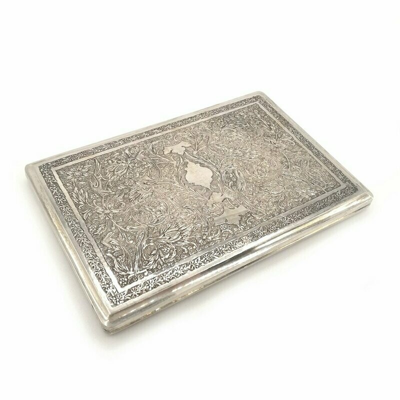 Portasigarette argento asiatico vintage