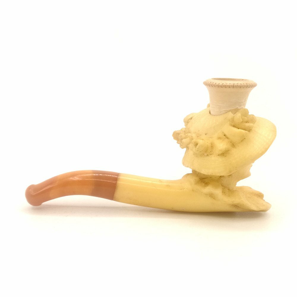 Bocchino sigaro schiuma vintage testa di dama primi '900