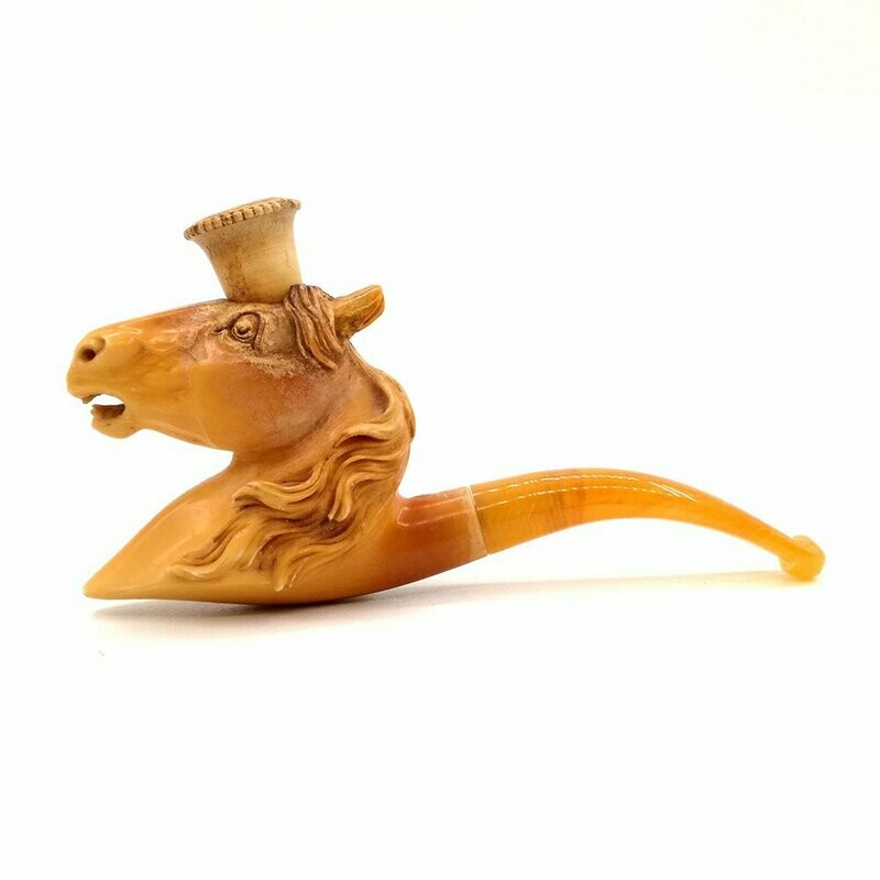 Bocchino sigaro schiuma testa cavallo primi '900
