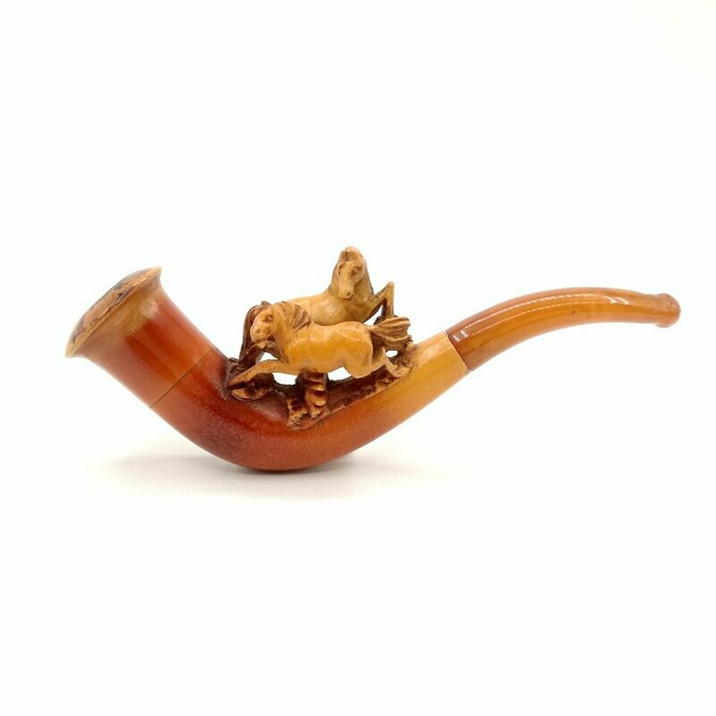 Bocchino sigaro schiuma vintage 2 cavalli primi '900 43