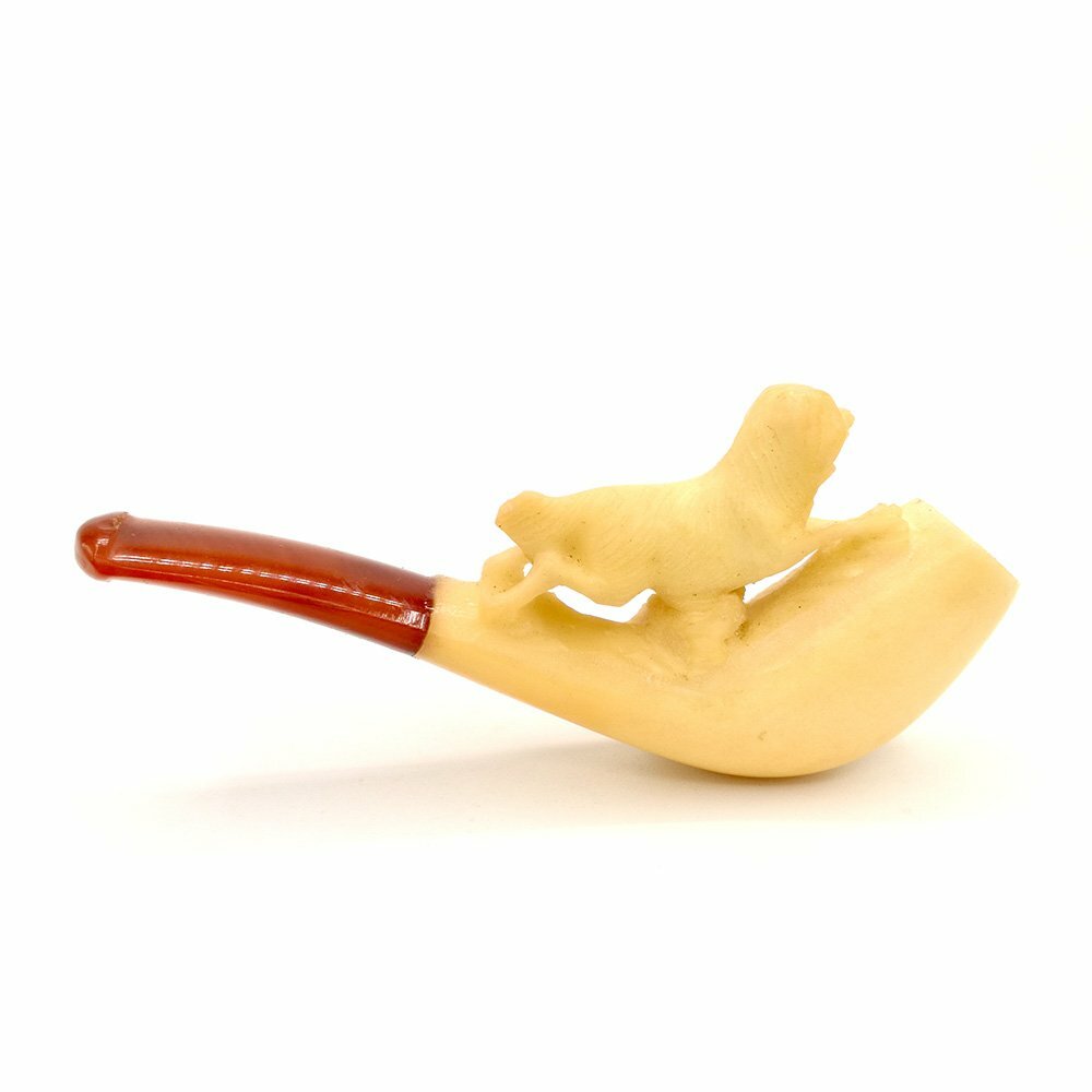 Bocchino sigaro schiuma vintage cane primi '900