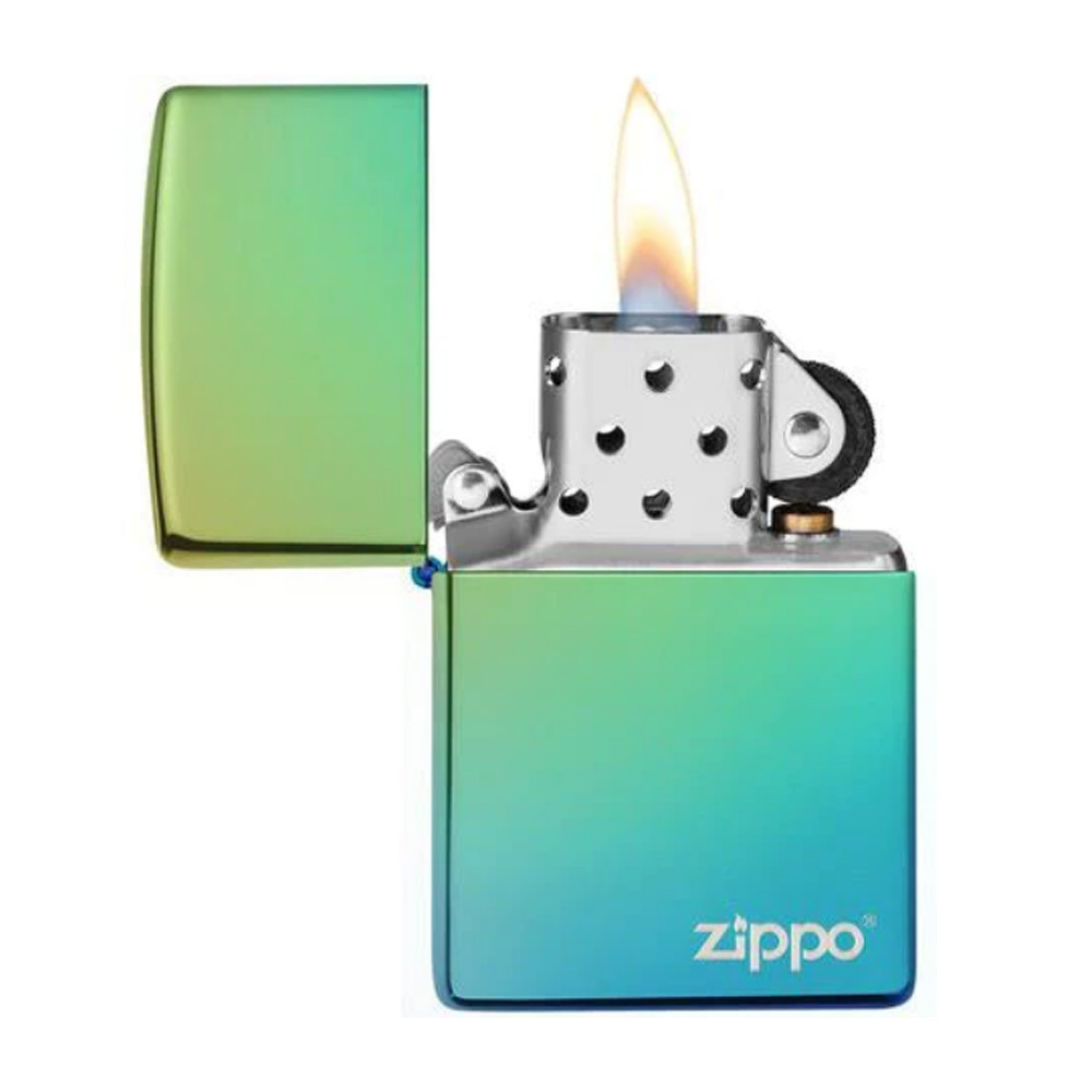 Accendino ZIPPO Classic High Polish Teal Zippo Logo