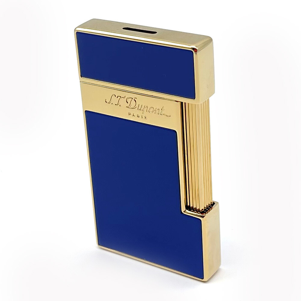 Accendino S.T Dupont Slimmy blue gold