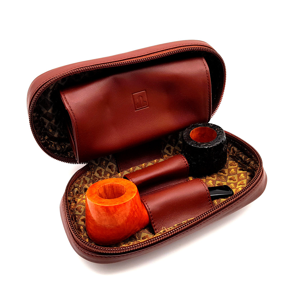 CASTELLO portapipe portatabacco  in pelle