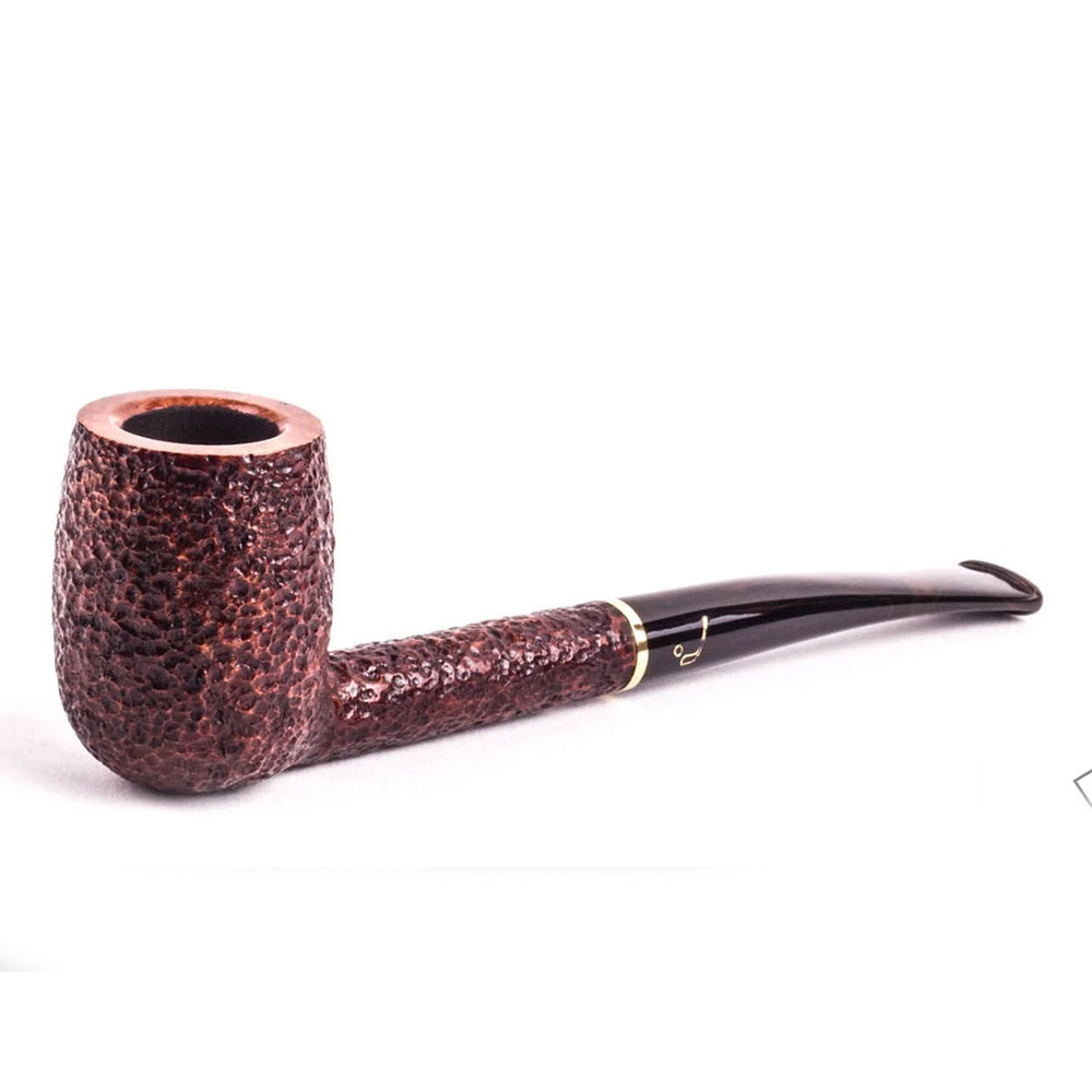 Pipa Savinelli Bing's Favorite Half Bent Billiard Rusticata