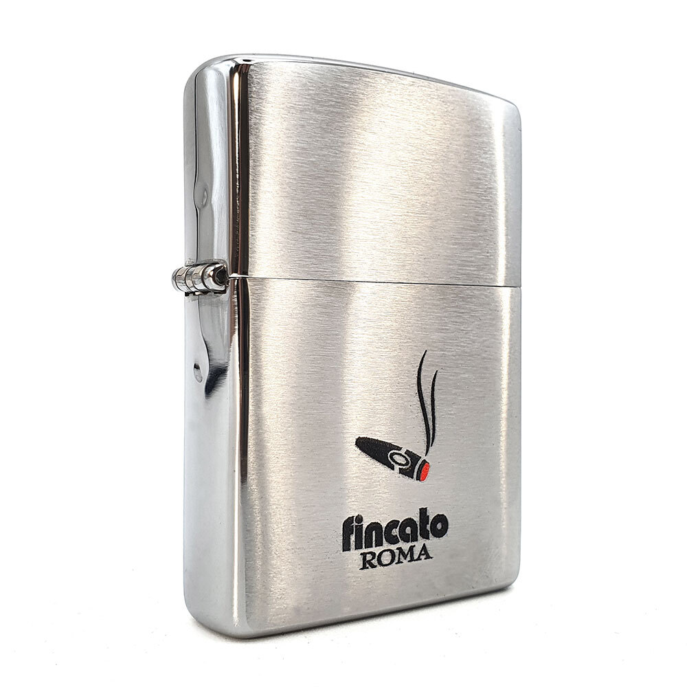 Accendino ZIPPO per Fincato - cromo satinato doppia torcia