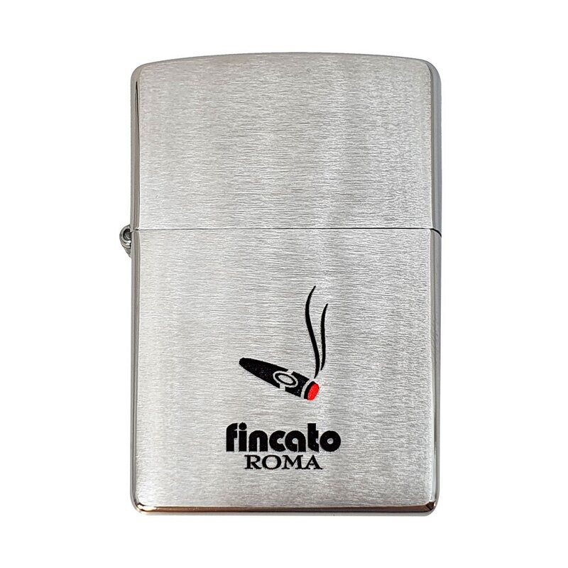 Accendino ZIPPO per Fincato - cromo satinato doppia torcia