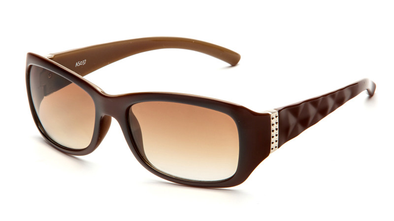 Солнцезащитные очки градиент AS037 коричнево-бежевый