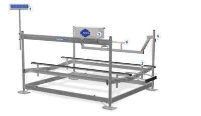 6000lb Shorestaion Vertical lift Hydraulic powered w/ Solar