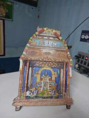 Wooden Lamination with Namperumal Oonjal / Unjal Image