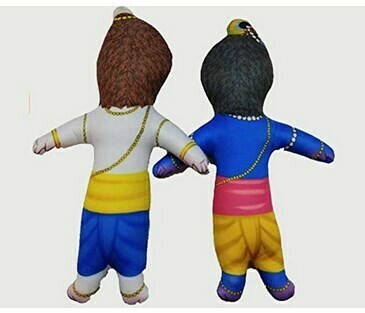 Lord Krishna &amp; Balaram / Balram set of 2 soft &amp; Cuddly toys