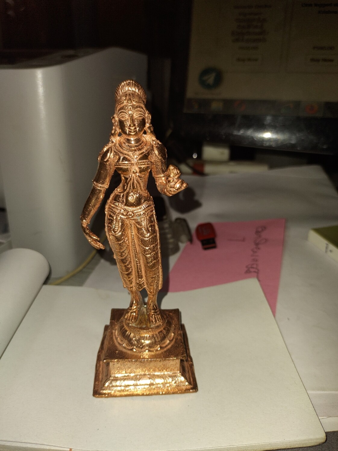 Bhudevi/ Bhoodevi Copper Vigraham ,Standing Posture