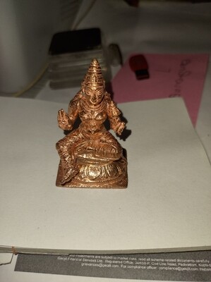 Bhoodevi / Bhu Devi  Thayar copper Vigraham, seated posture