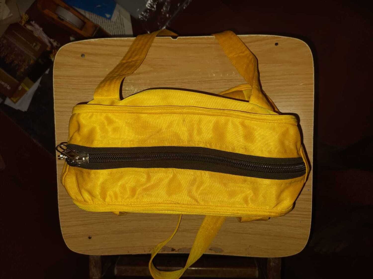Yellow colour Ayodhya Canvas / Cotton Bags , Multipurpose / Multi compartment , Andavan Thirumann
( Size - L,
9.5 Ht. x 13 inches wide)