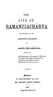 Life of Sri Ramanujacharya - Alkondavilli Govindacharya