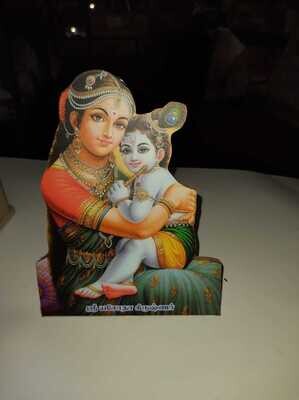 Yashoda Krishna photo cut out / wall hanging wood lamination  8x6 size
