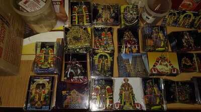 Srirangam / Many Divyadesams in (Y) our Homes : Assorted Fridge / Bero / Cupboard / Trunk box fixing Magnets : Each Magnet approx weight 40 - 60 grams. This pack contains a total of 5 magnets