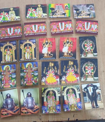 ​Srirangam / Many Divyadesams in (Y) our Homes : Assorted Fridge / Bero  / Cupboard / Trunk box fixing Magnets : Each Magnet approx weight 40 - 60 grams. This pack contains a total of 15 magnets