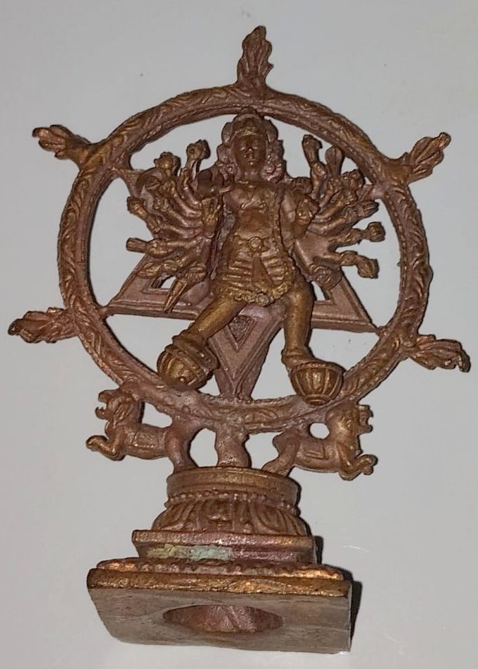 Sudharsanar sri Chakkarathazhwar Chakkarathazhvar  for Home worship or fixing in Car dashboard - சுதர்ஸனர் சக்கரத்தாழ்வார் க்ருஹ  ஆராதனத்திற்கு அல்லது காரில் வைக்க.