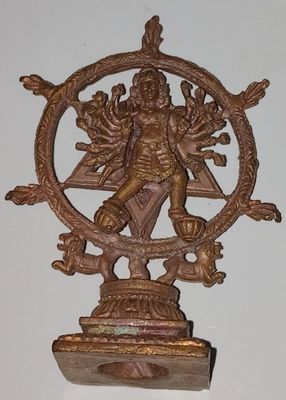 Sudharsanar sri Chakkarathazhwar Chakkarathazhvar  for Home worship or fixing in Car dashboard - சுதர்ஸனர் சக்கரத்தாழ்வார் க்ருஹ  ஆராதனத்திற்கு அல்லது காரில் வைக்க.