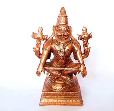 Yoga Narasimhar (Sholingar like) for Home worship - சோளிங்கர் மாதிரி யோக நரசிம்ஹர்  செப்பு விக்ரஹம் க்ருஹ ஆராதனைக்கு உகந்தது