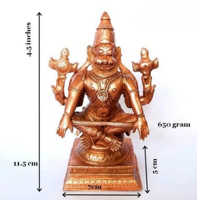 Yoga Narasimhar (Sholingar like) for Home worship - சோளிங்கர் மாதிரி யோக நரசிம்ஹர் செப்பு விக்ரஹம் க்ருஹ ஆராதனைக்கு உகந்தது