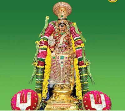 MDF Lamination for Wall hanging Namperumal Rathna Angi Rathnangi  2015 image   , 15x14 Inch