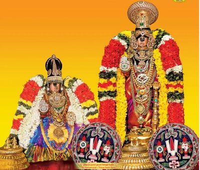 MDF Lamination for Wall hanging Namperumal Panguni serthi 2015 image   , 15x14 Inch