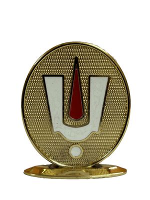 Thenkalai Namam Car Dashboard Multiplace use Figurine, Pack of 2