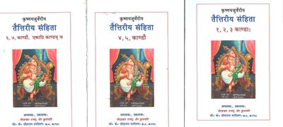 Taittriya Samhita  : In Devanagari Lipi with swaras - 3 Vols,Paperback - Kalancheri / Kalanjeri . தைத்ரீய சம்ஹிதா  - 3 பாகம், களஞ்சேரி