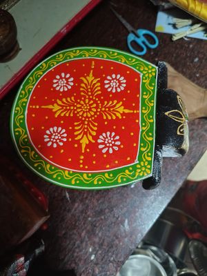 Wooden elephant 6 Inches -Srirangam elephant look alike