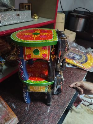 Wooden elephant 6 Inches -Srirangam elephant look alike