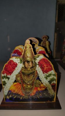 Srirangam Thayar MDF Cutout standees Pack of 4 plus 1 Panguni uthara Serthi MDF standee cutout - Total 5 Pieces