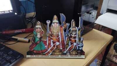 Vaduvur Ramar Photo cut frame 8x6 wood lamination cutout stand type/Wall mountable