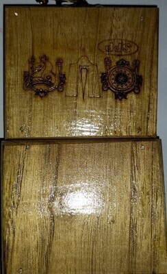 Laser cut engraved Thenkalai Thirumann Box - small