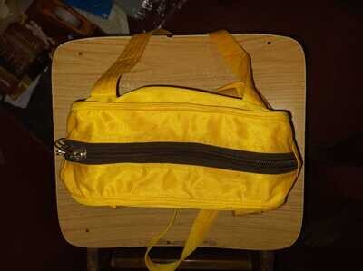 Yellow colour Ayodhya Canvas / Cotton Bags , Multipurpose / Multi compartment , Vadakalai Thirumann ( Size - L, 9.5 Ht. x 13 inches wide) Yellow colour Ayodhya Canvas / Cotton Bags , Multipurpose / Multi compartment , Vadakalai Thirumann ( Size - L, 9.5 Ht. x 13 inches wide)
