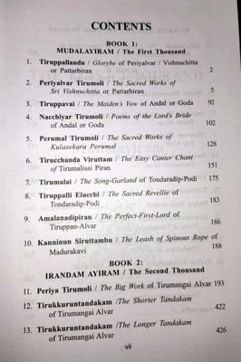 Sacred 4000 Half A4 size Nalayira Divyaprabandham Text in Tamil ( Pasurams in தமிழ்) But meaning or commentary in English - Single Volume Hard Bound